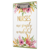 Nurses Zitat Wertschätzung Danke Abschluss Klemmbrett (Links)