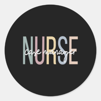 Nursing Case Aget Boho Nurse Case Ager Runder Aufkleber