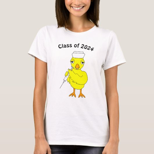 Nursing Chick Abschluss T-Shirt (Vorderseite)
