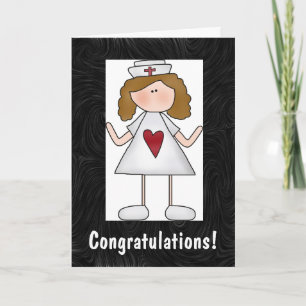 Nursing Congratulations Custom Personalize Message Karte