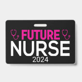 Nursing Degree Loading Future Nurse Customizable Ausweis (Rückseite)