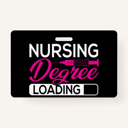 Nursing Degree Loading Future Nurse Customizable Ausweis (Vorderseite)
