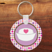 Nursing Gift Heart Hat Schlüsselanhänger (Vorderseite)