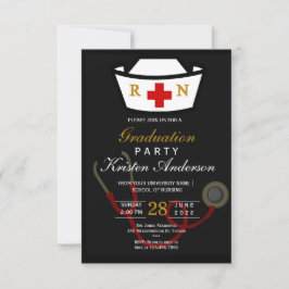 Nursing Graduation Invitation Einladung