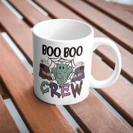 Nursing Halloween Boo Boo Crew Ghost Jumbo-Tasse