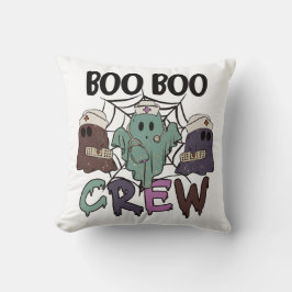 Nursing Halloween Boo Boo Crew Ghost Kissen