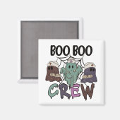 Nursing Halloween Boo Boo Crew Ghost Magnet (Vorderseite/Rückseite)