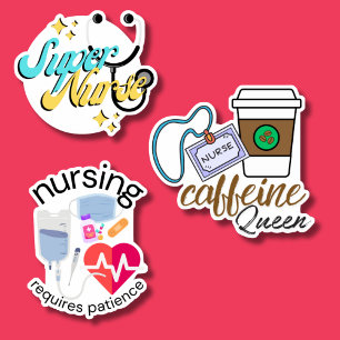 Nursing Hero Set wasserdicht Aufkleber