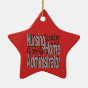 Nursing Home Administrator Außerordentliche Keramik Ornament
