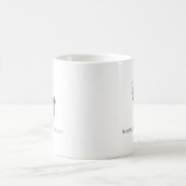 Nursing Is A Work Of Heart Stethoscope Coffee Mug Kaffeetasse (Mittel)