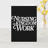 Nursing Is Kingdom Work Christian Faith Nurse Quot Karte (Gelbe Blume)