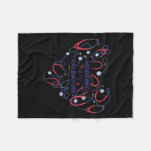 Nursing Is My Valentine Nurse Heart Valentines Day Fleecedecke (Vorderseite (Horizontal))