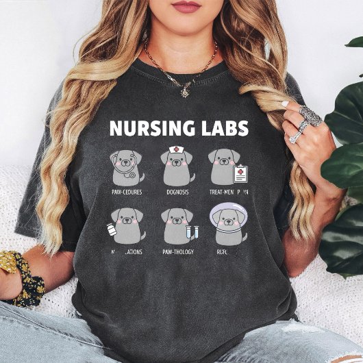 Nursing Labs Hunde-Wortspiele T-Shirt