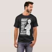 Nursing Night Shift Caretaker Hospital  Nurse T-Shirt (Vorne ganz)
