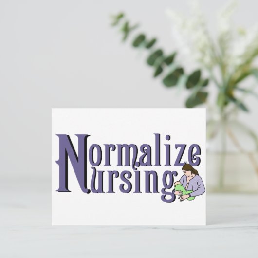 Nursing normalisieren postkarte (Stehend Vorderseite)