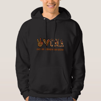 Nursing Peace Liebe CNA Halloween Nurse Certified Hoodie