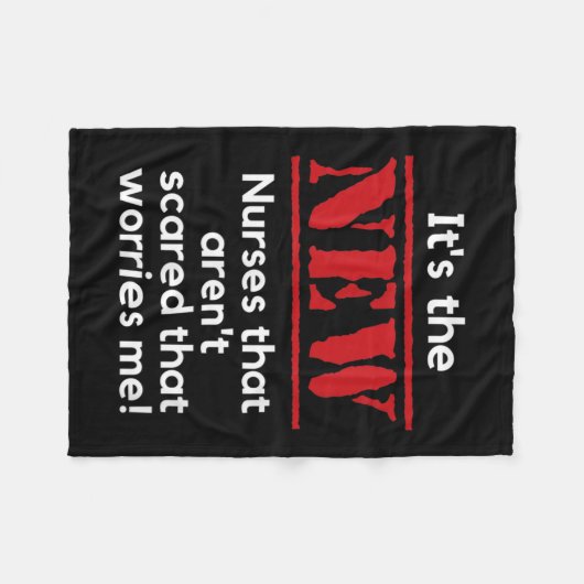 Nursing Quote It's The New Nurses That E Me Rn Dnp Fleecedecke (Vorderseite (Horizontal))