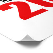 Nursing School Grad 2021 Caps And Diplomas (Red) Poster (Ecke)