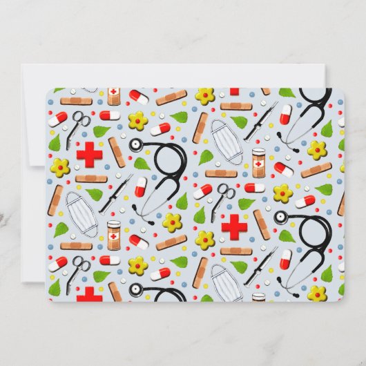 Nursing School Graduation Party Einladung (Rückseite)