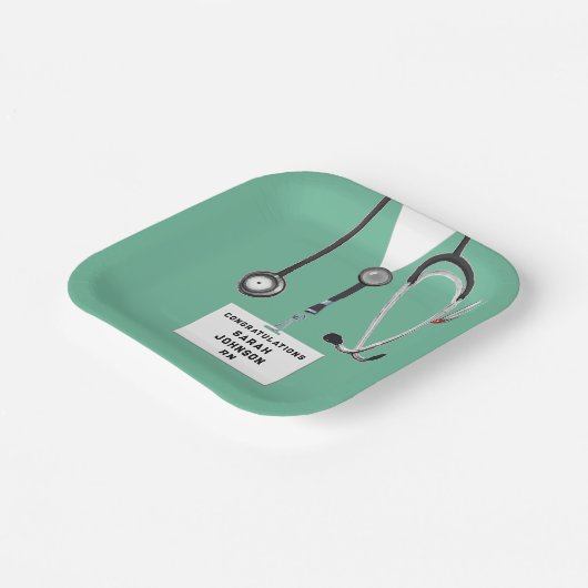 Nursing School Graduation Party Pappteller (Gewinkelt)