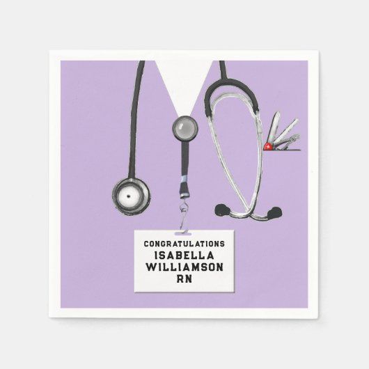 Nursing School Graduation Party Serviette (Vorderseite)