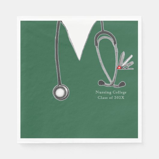 Nursing School Graduation Party Serviette (Vorderseite)
