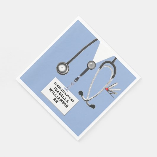 Nursing School Graduation Party Serviette (Ecke)