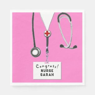 Nursing School Graduation Party Serviette