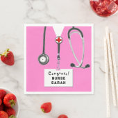 Nursing School Graduation Party Serviette (Beispiel)