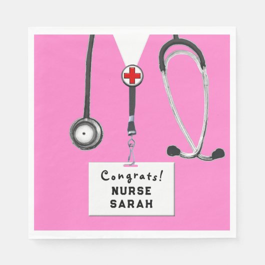 Nursing School Graduation Party Serviette (Vorderseite)