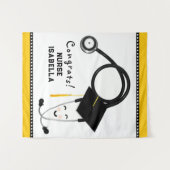 Nursing School Graduation Party Wandteppich (Vorderseite (Horizontal))