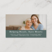 Nursing & Senior Support QR Code Visitenkarte (Rückseite)