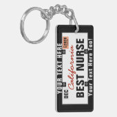 Nursing-Student-Lizenz-Plate anpassen Schlüsselanhänger (Vorderseite links)