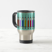 Nursing Student Travel Mug Syringes Design Reisebecher (Vorderseite Links)