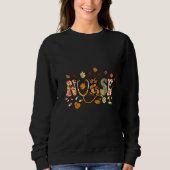 Nursing Thanksgiving Day Stethoscope Fall Nurse Co Sweatshirt (Vorderseite)