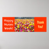 Nursing Week Vielen Dank Poster Banner Tulips Nurs (Vorne)