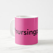 #nursingprobleme kaffeetasse (Vorderseite Links)