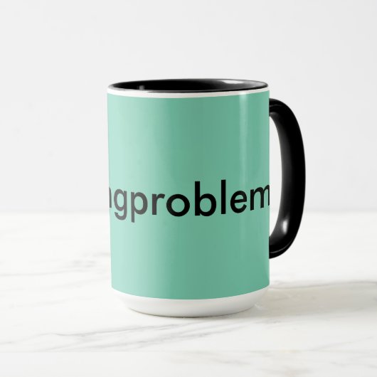 #nursingproblems aqua & schwarz tasse (VorderseiteRechts)