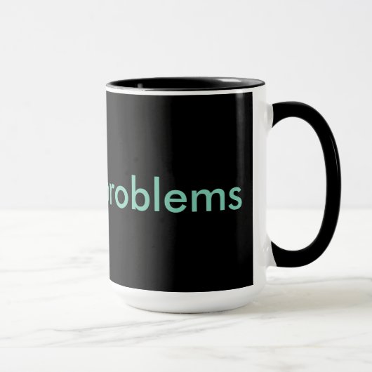#nursingproblems schwarz & aqua tasse (Rechts)