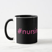 #nursingproblems schwarz/rosa tasse (Links)