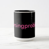 #nursingproblems schwarz/rosa zweifarbige tasse (Mittel)