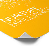 Nurture Brilliant Poster (Ecke)