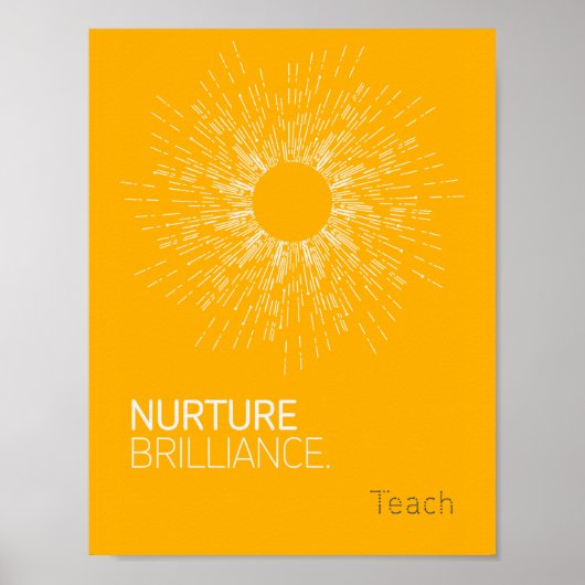 Nurture Brilliant Poster (Vorne)