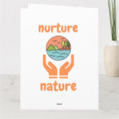 Nurture of nature, life quotes  karte (Rückseite)