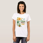 Nurture Protect Grow Earth Day Design T-Shirt (Vorne ganz)