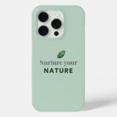 Nurture Your Nature Minimal Motivational iPhone Ca Case-Mate iPhone Hülle (Rückseite)