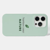 Nurture Your Nature Minimal Motivational iPhone Ca Case-Mate iPhone Hülle (Rückseite (Horizontal))