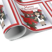 Nurve 1 Weihnachtswrapping Paper Geschenkpapier (Rolleneckpunkt)