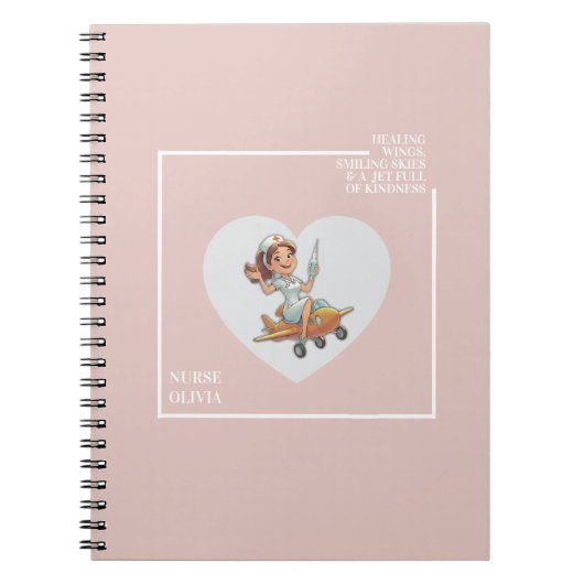 Nurve Comic Flight Design Editable Geschenk Notizblock (Vorderseite)