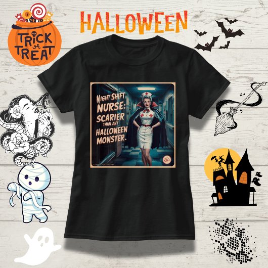 Nurve der Nachtschicht: Beängstigender als Hallowe T-Shirt